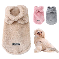 Winter Fleece Pet Hoodie – Warm Sweater Coat for Small & Medium Dogs and Cats