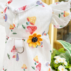 Princess Dog Dress 🍓 Cute Strawberry Summer Outfit for Small Dogs & Cats