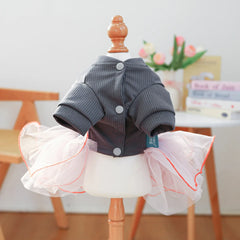 Fancy Bowtie Pet Dress – Luxury Summer Outfit for Dogs & Cats