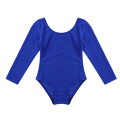 Girls Long Sleeve Ballet Leotard – Warm Gymnastics Training Bodysuit