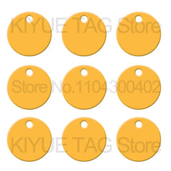 100pcs Aluminum Dog ID Tags – Round Personalized Name Plates