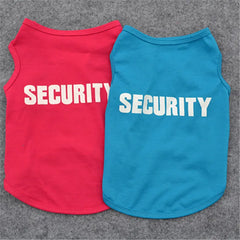 Security Dog Vest 🦴 Funny Summer T-Shirt for Small Dogs & Cats