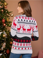2025 New Women Men Kids Christmas Sweaters Casual Soft Jumpers Warm Thicken Matching Outfits Pullover Knitwear Xmas Family Look