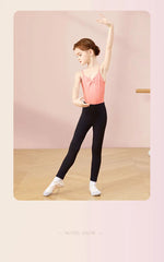 Girls Cotton Camisole Ballet Leotard – Sleeveless U-Back Bodysuit