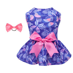 CuteBone Summer Dog Dress 🌸 Adorable Skirt Outfit for Small Dogs