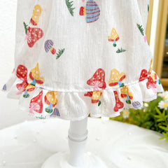 Princess Dog Dress 🍓 Cute Strawberry Summer Outfit for Small Dogs & Cats