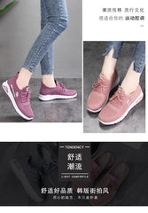 Women Casual Shoes Fashion Breathable Walking Mesh Flat Shoes Sneakers Women 2024 Gym Vulcanized Shoes Purple Female Footwear