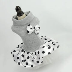 Luxury Wedding Dog Dress – Embroidered Princess Outfit for Small Pets