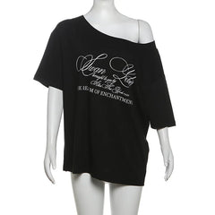 Women’s Casual Letter T-Shirt – Versatile Summer Street Top