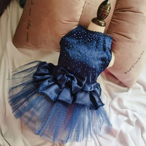 Cute Summer Dog Dress Lace Tulle Princess Outfit for Dogs & Cats