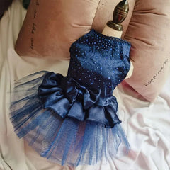 Cute Summer Dog Dress Lace Tulle Princess Outfit for Dogs & Cats