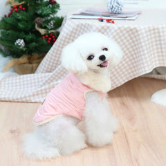 Warm Winter Dog Coat – Thick Cotton Fur Collar Jacket for Small Dogs & Cats