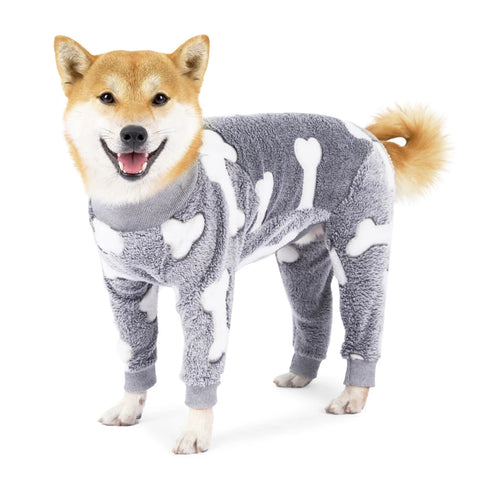 Winter Fleece Dog Jumpsuit – Warm Pet Pajamas & Overalls for Small, Medium & Large Dogs