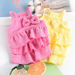 Spring Princess Dog Dress 🌸 Cute Pet Skirt for Small & Medium Dogs and Cats