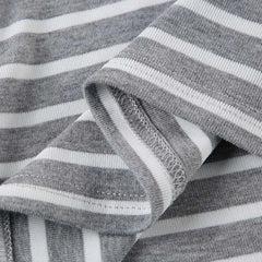 Women’s Japanese Stripe Long Sleeve Tee – Slim Off-Shoulder Y2K Top