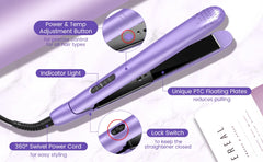 Sejoy 110/220V Professional Multi-Function Curling Iron & Straightener – PTC Crimper & Curler