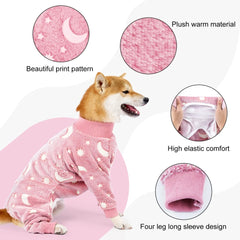 Winter Fleece Dog Jumpsuit – Warm Pet Pajamas & Overalls for Small, Medium & Large Dogs