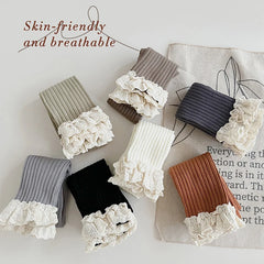 Baby and Girls Lace Trim Leggings Pants