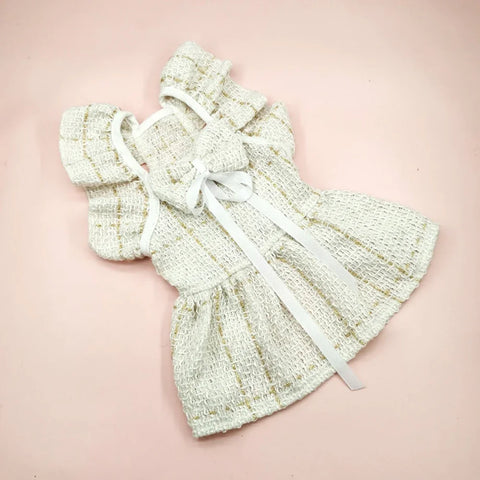 Pet Princess Dress – Black & White Bow Skirt for Small and Medium Dogs