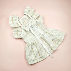 Pet Princess Dress – Black & White Bow Skirt for Small and Medium Dogs