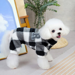 Winter Dog Jumpsuit – Warm Fleece Pajamas for Small & Medium Dogs