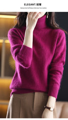 Women’s 100% Mink Cashmere Turtleneck Sweater