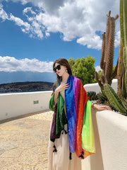 20 Styles Cotton-Linen Beach Sarong Wrap – Women’s Bikini Cover-Up & Summer Scarf