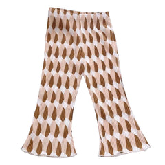 Girls Summer Floral Polka Dot Flared Pants