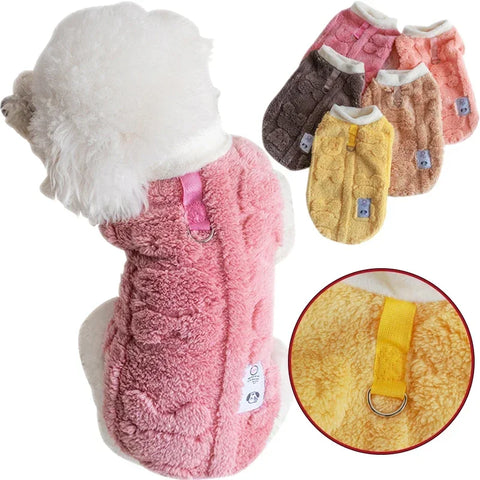 Soft Fleece Dog Sweater 🐶 Warm Winter Pullover for Small Dogs & Cats ❄️