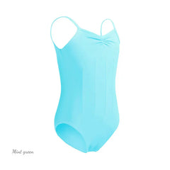 Girls Cotton Camisole Ballet Leotard – Sleeveless U-Back Bodysuit