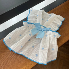 Strawberry Dog Dress 🍓 Cute Summer Outfit with Bow for Small Dogs & Cats