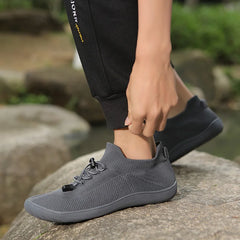 Minimalist Shoes for Men Women Wide Toe Barefoot Zero Drop Shoes Casual Artificial Leather Lightweight Walking Sneakers