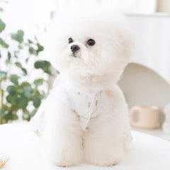 Fashion Print Summer Dog Dress 🌸 Sweet Bow Princess Outfit for Small Dogs & Cats