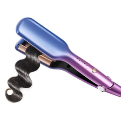 0.6" (16mm) Mini 3-Barrel Hair Waver – Ceramic Beach Wave Curler (5 Temps)
