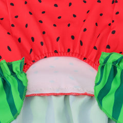 Summer Dog Dress with Bow 🍉 Cute Watermelon Skirt for Small Dogs & Cats 🐾  ✨ Description (Bullet Points)