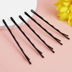 60/600pcs Black Hairpins – U-Shaped & Straight Styling Clips