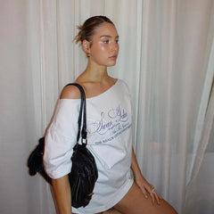 Women’s Casual Letter T-Shirt – Versatile Summer Street Top