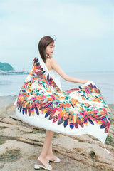 20 Styles Cotton-Linen Beach Sarong Wrap – Women’s Bikini Cover-Up & Summer Scarf