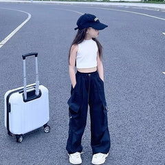 Girls Casual Cargo Pants
