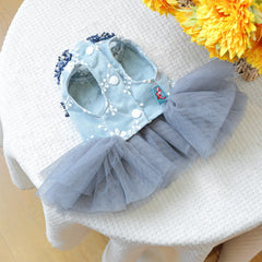 Luxury Princess Pet Dress – Fancy Spring/Summer Outfit for Small Dogs & Cats