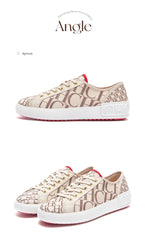 C-H Women's Casual Shoes  Autumn New Comfortable Canvas Shoes Skeleton Correction Woman Walking Shoes