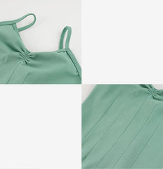 Girls Cotton Camisole Ballet Leotard – Sleeveless U-Back Bodysuit