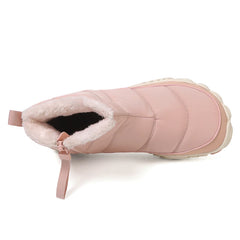 Women/Men Barefoot Snow Boots Warm Fur Shoes Non Slip Minimalist Ankle Boots Thermal Plush Shoes Comfortable for Hiking Walking