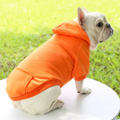 Dog Winter Hooded Sweatshirt – Warm Pet Coat for Small & Medium Dogs