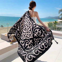 20 Styles Cotton-Linen Beach Sarong Wrap – Women’s Bikini Cover-Up & Summer Scarf