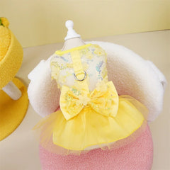 Sweet Summer Princess Pet Dress – Wedding Outfit for Small Dogs & Cats