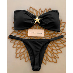 Push-Up Micro Brazilian Bikini Set – Women’s Sexy Bandeau Swimsuit