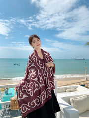 20 Styles Cotton-Linen Beach Sarong Wrap – Women’s Bikini Cover-Up & Summer Scarf