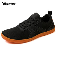 Minimalist Shoes for Men Women Wide Toe Barefoot Zero Drop Shoes Casual Artificial Leather Lightweight Walking Sneakers