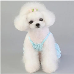 Rabbit Print Dog Dress 🐰 Cute Sling Jumpsuit Outfit for Pets